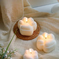 Bougie d'aromathérapie à motif de griffes de chat