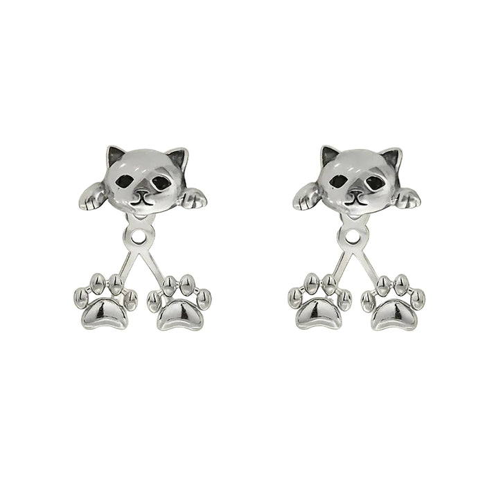 Boucles d'oreilles créatives en forme de patte de chat