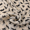 Écharpe en chiffon avec motif chat