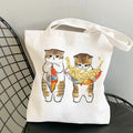 Sac Fourre-Tout Kawaii Chats Manga - Grand Sac de Plage en Toile pour Femme
