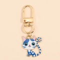 Porte-clés Kawaii Chat en Émail - Accessoire Mignon