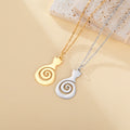 Collier pour chat avec pendentif en spirale en acier inoxydable