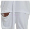 Kigurumi Onesie Chat Noir et Blanc en Flanelle - Costume Animal pour Adultes