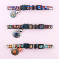 Collier Airtag pour animaux - Style bohème vintage avec cloche et pendentif métallique