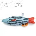 Poisson interactif en peluche pour chat