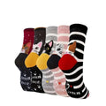 Lot de 5 paires de chaussettes pour femmes avec motifs de chats - Confortables et amusantes