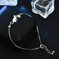Bracelet en zirconium en forme de chat