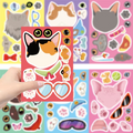 Autocollants en forme de tête de chat - Lot de 8, 16 ou 24