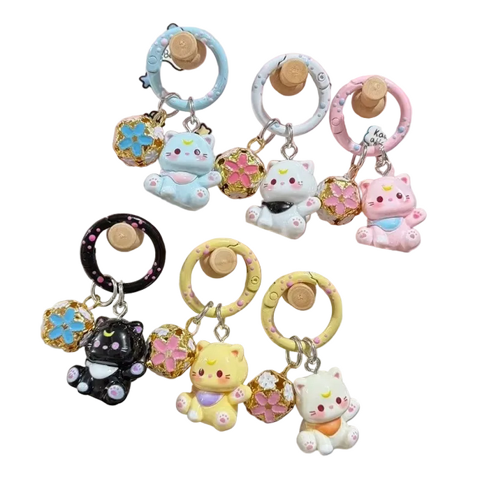 Porte-clés en forme de chat mignon