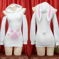 Pull à Capuche en Peluche avec Griffe de Chat pour Femme - Cosplay Sexy