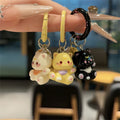 Porte-clés chat mignon 5 cm - Accessoire suspendu style coréen