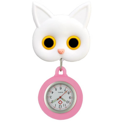 Horloge de poche chat mignon en 3D