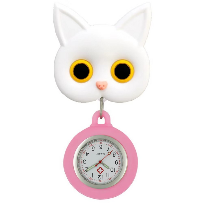 Horloge de poche chat mignon en 3D