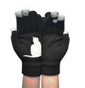 Gants en laine avec motif chat - Chauds et confortables