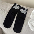 Chaussettes mi-mollet imprimées fesses de chat 3D - Cadeau original en coton
