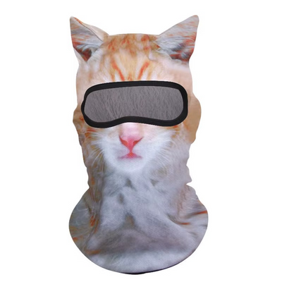 Bonnet 3D Chat pour Ski et Festivals