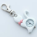 Montre de poche à quartz avec pendentif chat - porte-clés tendance GL58K