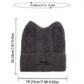Bonnet tricotées avec oreilles de chat pour un look tendance