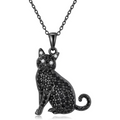 Collier élégant pour femmes avec pendentif chat
