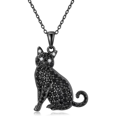 Collier élégant pour femmes avec pendentif chat