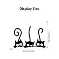 Autocollant mural chat noir drôle pour décoration intérieure - 1 pièce