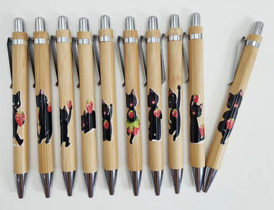 Stylo en forme de fraise pour les amoureux des chats