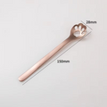 Cuillère en inox design pour desserts et boissons