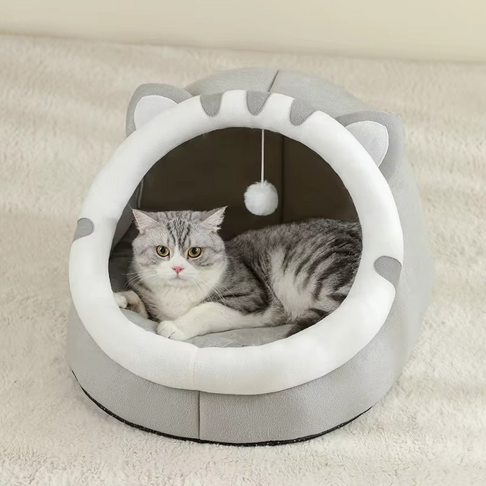 Caverne douillette pour chats et petits chiens