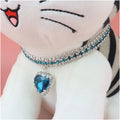 Collier en strass scintillant pour chaton et chiot - Accessoire élégant pour animaux