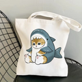 Sac tote avec motif chaton en toile