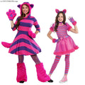Déguisement Alice Chat au Pays des Merveilles pour Filles et Femmes - Costume Chat du Cheshire 2025