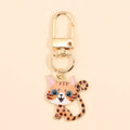 Porte-clés Chat Kawaii Émail Coeur - Accessoire Bijoux pour Femmes et Hommes