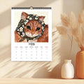Calendrier 2026 avec portraits de chats