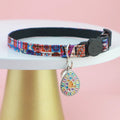 Collier Airtag pour animaux - Style bohème vintage avec cloche et pendentif métallique