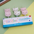 Bougie de fête créative en forme de chat mignon pour enfants - Décoration de gâteau d'anniversaire