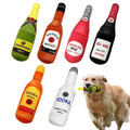 Jouet en peluche bouteille de bière pour chiens avec couineur - CatNShop