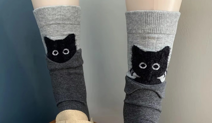 Chaussettes Kawaii Chat en Coton - Douces et Confortables