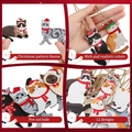 Ornements de Noël en bois pour chats - Set de 24 décorations