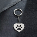 Porte-clés créatif Chat en acier inoxydable