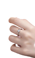 Bague ouverte en acier inoxydable motif chat pour femme