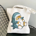 Sac tote avec motif chaton en toile