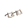Boucles d'oreilles en argent 925 en forme de chat