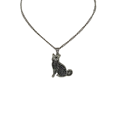 Collier élégant pour femmes avec pendentif chat