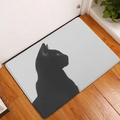 Tapis antidérapant en coton motif animaux pour la maison