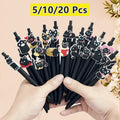Stylo à bille chat noir par CatNShop - Lot de 5, 15 ou 20 pièces
