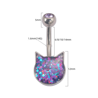 Piercing Nombril en Acier Inoxydable - Plusieurs Tailles Disponibles