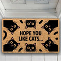 Tapis Chaton Drôle et Confortable - Décoration Anti-dérapante pour Maison