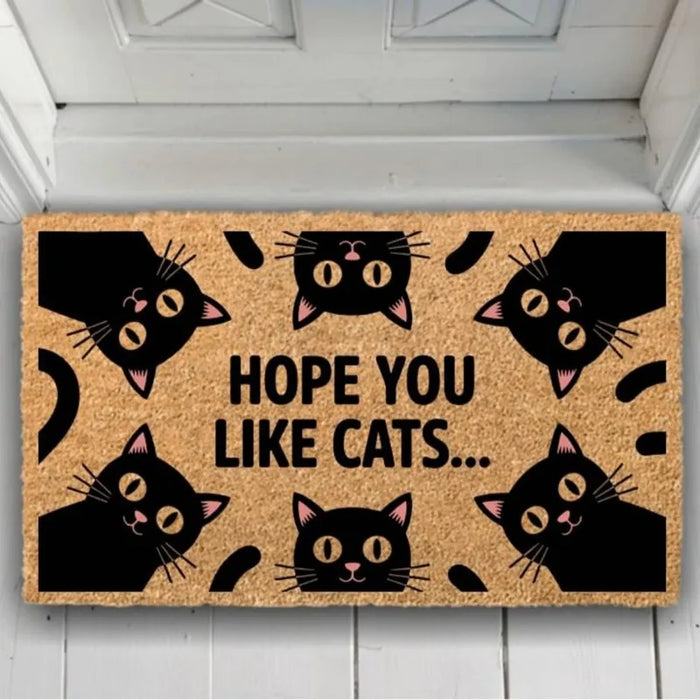Tapis Chaton Drôle et Confortable - Décoration Anti-dérapante pour Maison