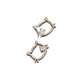 Boucles d'oreilles en argent 925 en forme de chat