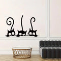 Autocollant Mural Chat Noir pour Décoration de Chambre